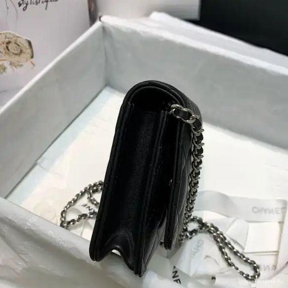 First Bag Ru NEW CHANEL LAMBSKIN WALLET CHAIN EDITION 0628